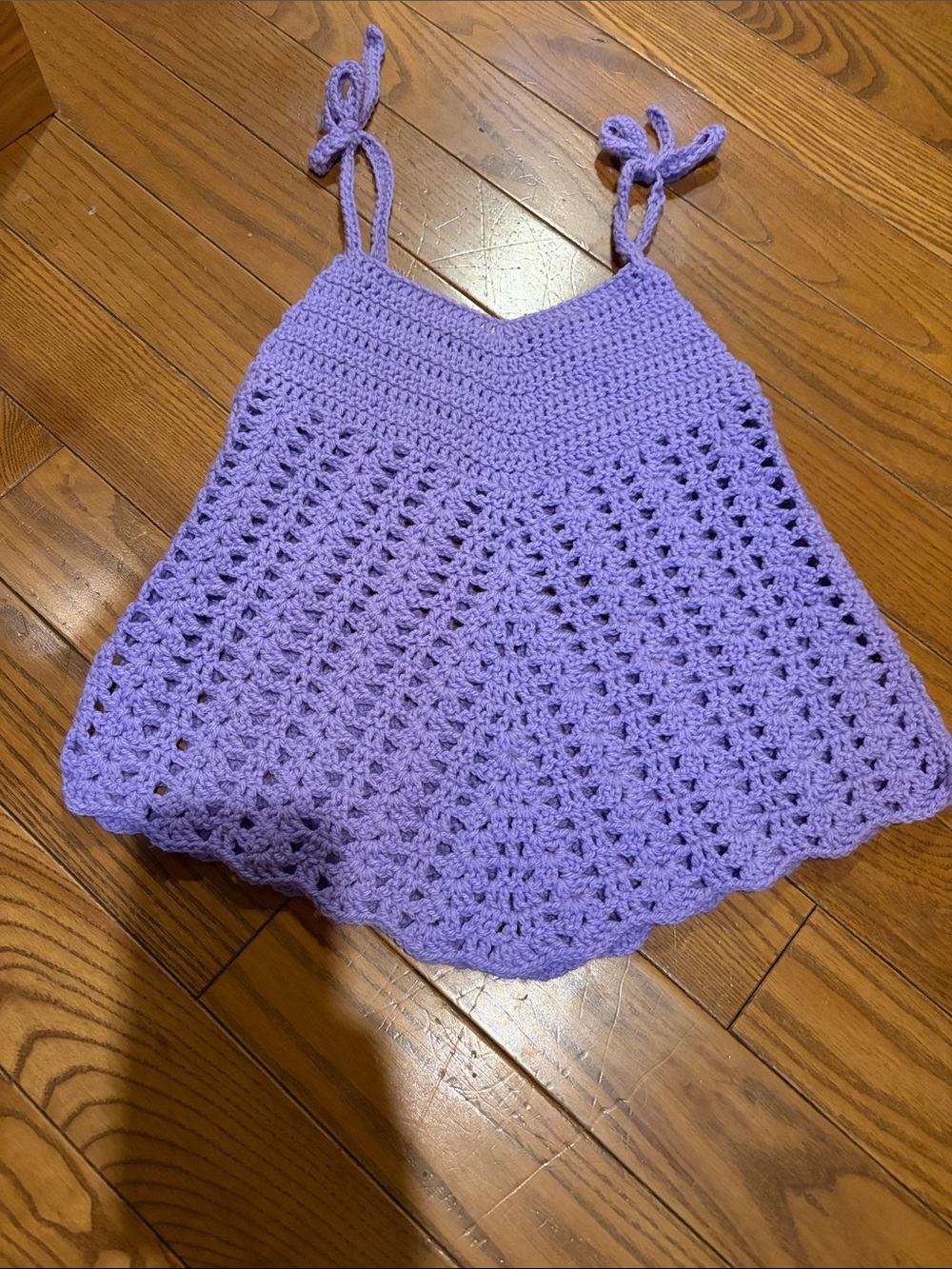 Handmade crocheted tank top